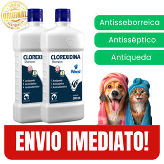 Shampoo Clorexidina 500ml Uso em Pets Acima de 60 Dias Sem Químicos - Envio Imediato em Oferta na Shopee