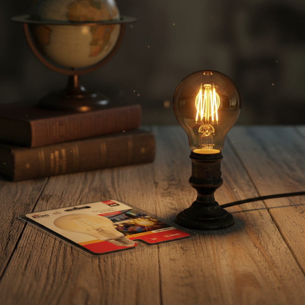 Kit 3 Lâmpada Led Filamento Retro A60 4w Bivolt E27 2200k Vintage em Oferta na Shopee