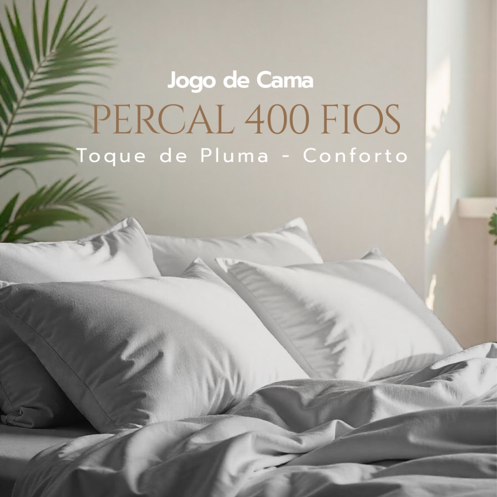 Jogo Lençol 400 Fios 3 Pçs Extra Macio - Coleção Day by Day Conforto em Oferta na Shopee