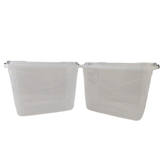 Kit 2 Caixa Organizadora 30Litros Transparente Com Travas Multiuso em Oferta na Shopee