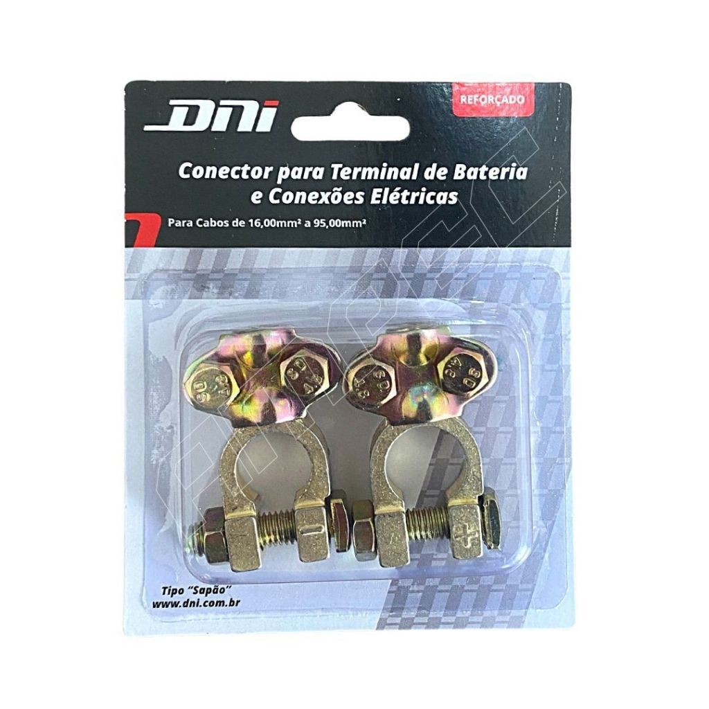 Par Terminal Bateria Positivo Negativo Universal Sapão Reforçado 16 a 95mm DNI7571 em Oferta na Shopee