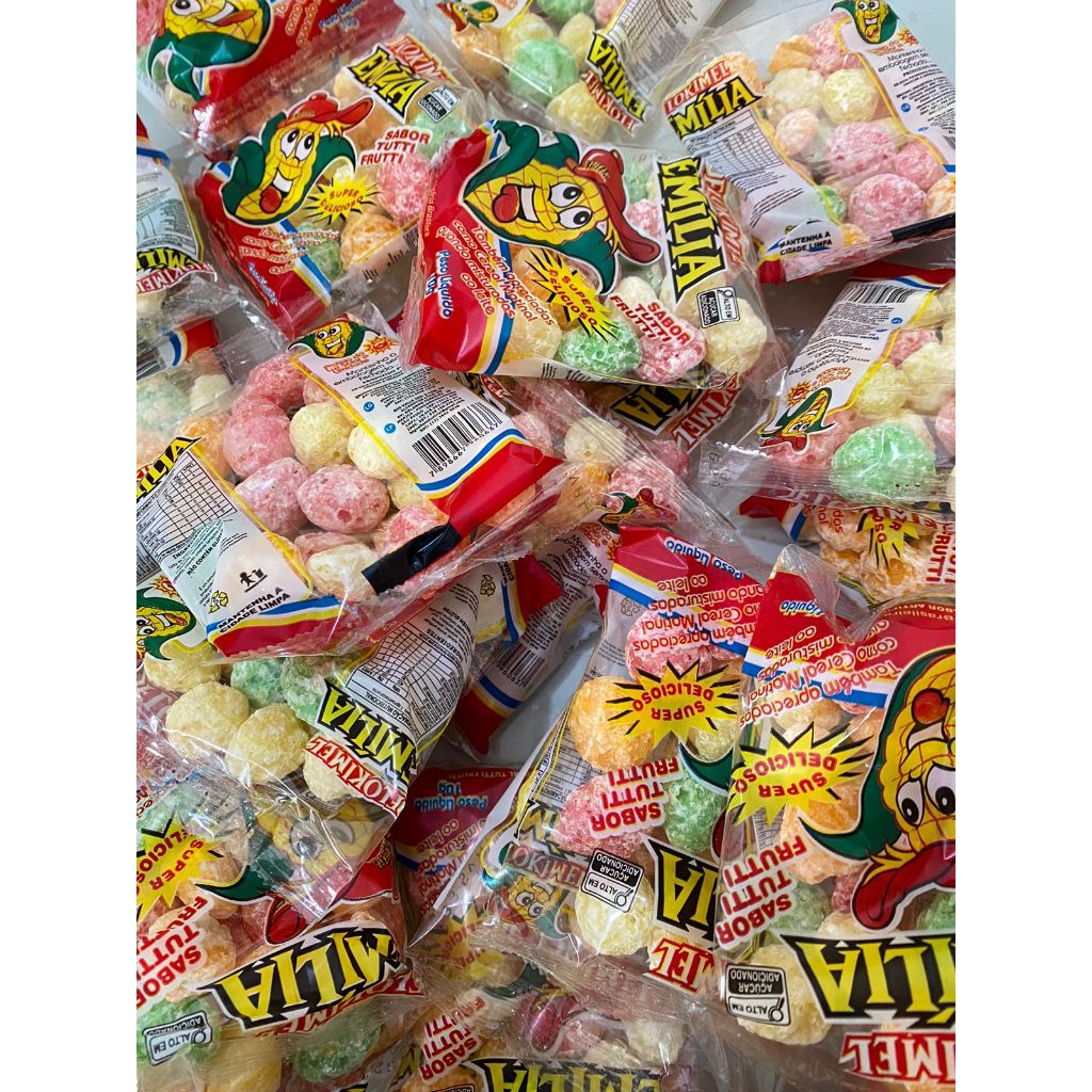 Pipoca Doces Saquinho Saco 50 Unidades Para Lembrancinhas Fardo  Festa Aniversario Emilia 10 g