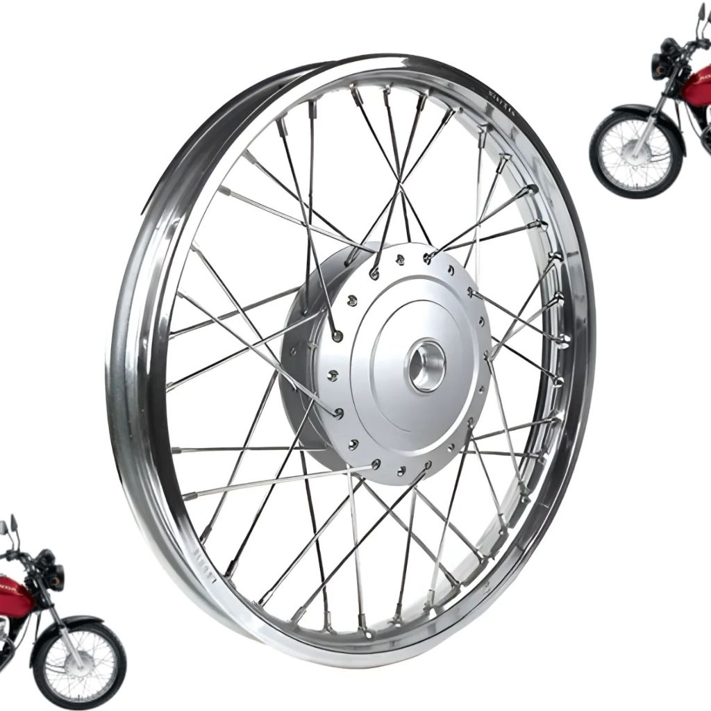 Roda Dianteira Lona Completa Raios Honda Titan Fan 125 2000 a 2008 em Oferta na Shopee