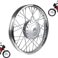 Roda Dianteira Lona Completa Raios Honda Titan Fan 125 2000 a 2008