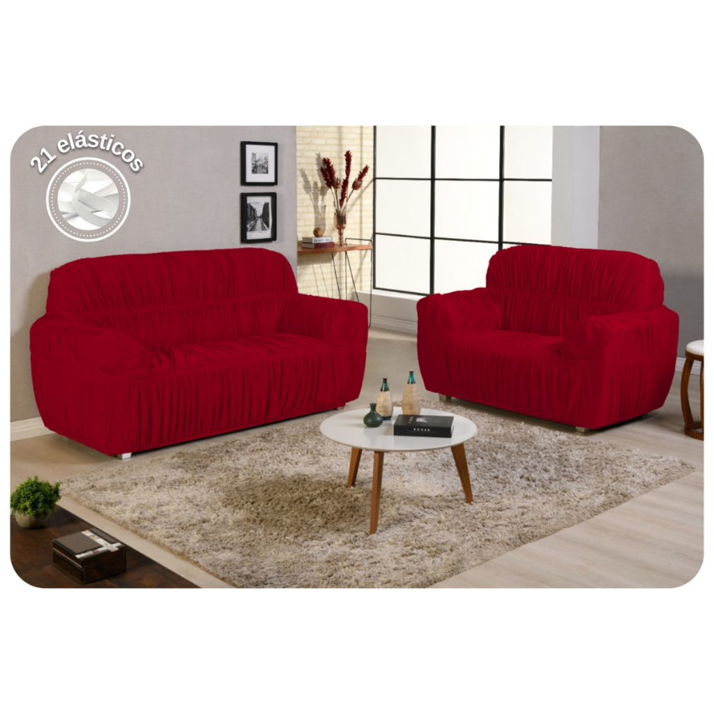 Capa De Sofá 3 e 2 Lugares Malha Gel Poltrona Coladinha 21 Elásticos Elásticada – IMPERDÍVEL