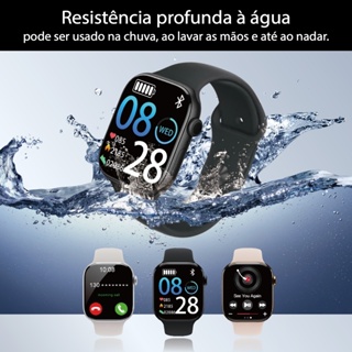 Smartwatch S11 Série 11 Tela AMOLED Bluetooth notificações de WhatsApp, GPS, Monitora Saude, Chat GPT e notificações de em Oferta na Shopee
