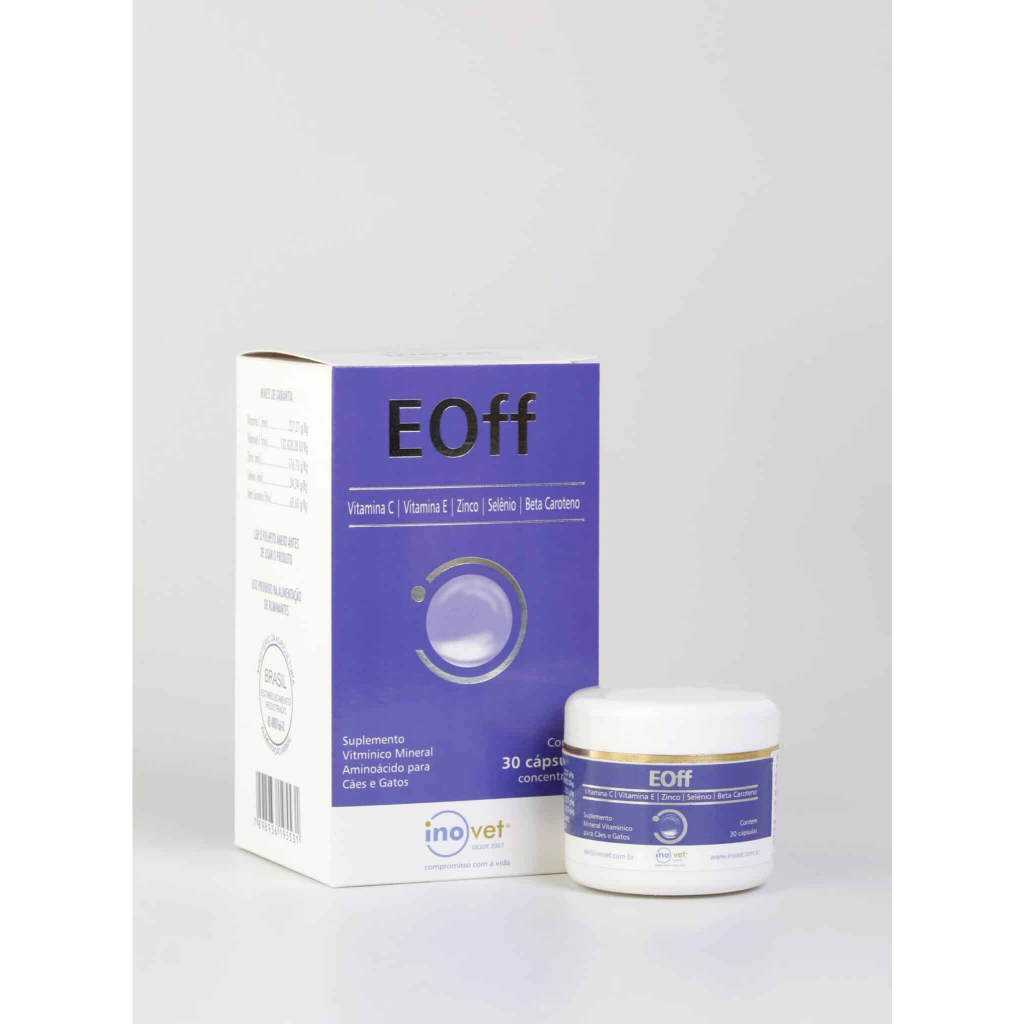 EOff Suplemento Mineral Vitamínico Antioxidante 30 Caps Inovet