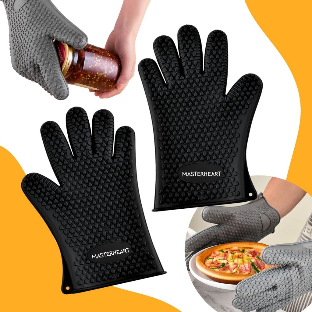 Kit 1/2 Luva Térmica De Silicone Cozinha Forno Fogão Alta Temperatura em Oferta na Shopee