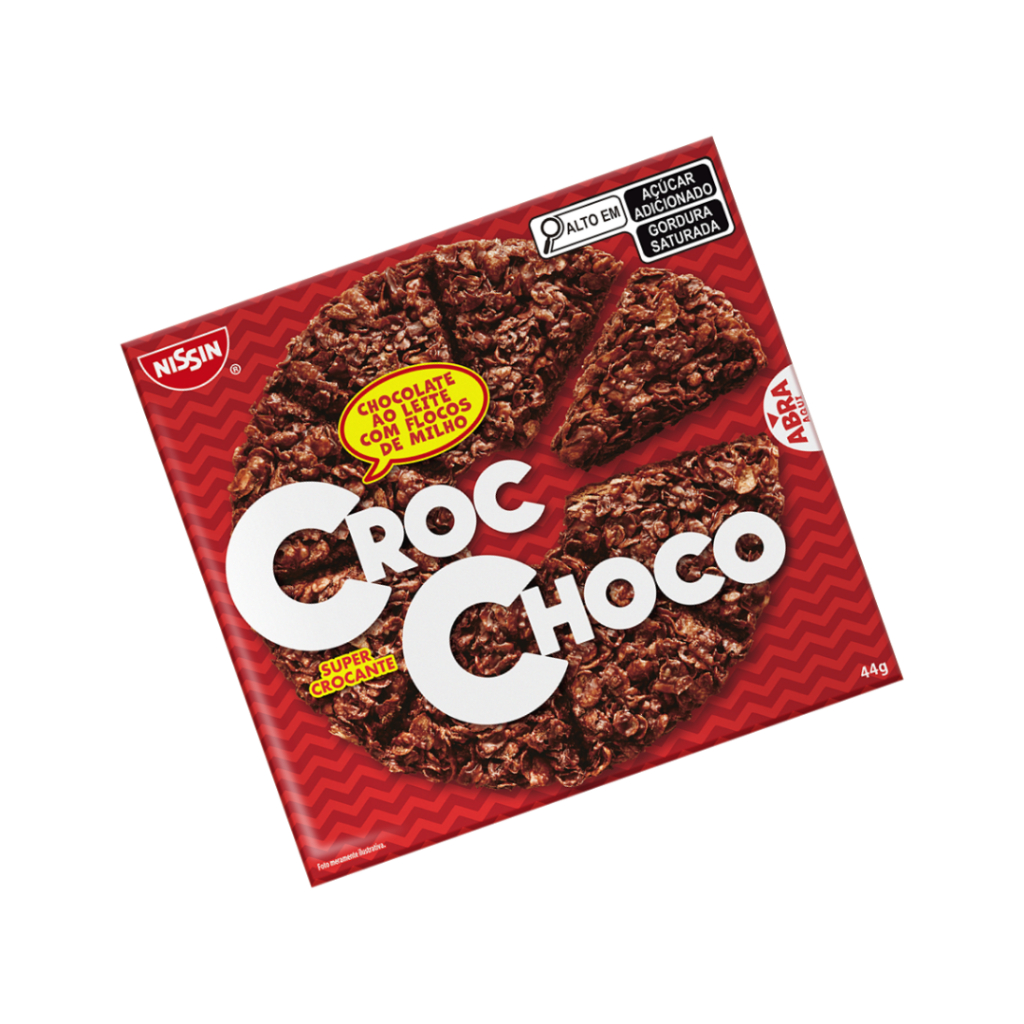 Chocolate Croc Choco Nissin ao Leite com Flocos de Milho 44g
