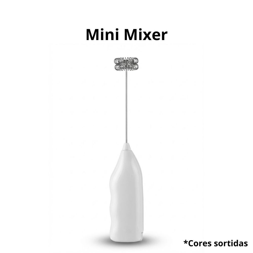 Mini Mixer Elétrico Misturador de Leite e Café - Espuma Cremosa Rápido Portátil