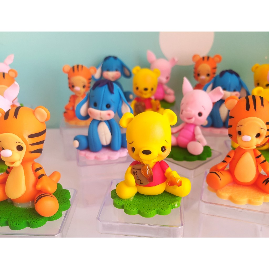 Caixinha Acrílica Ursinho Pooh e Amigos • Lembrancinha Personalizada • Festa Infantil