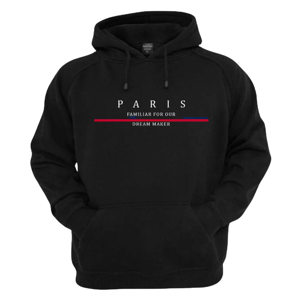 Moletom Blusa Frio Casaco Algodão Canguru Estampado Paris ADULTO Não Encolhe Bolso Confortavel