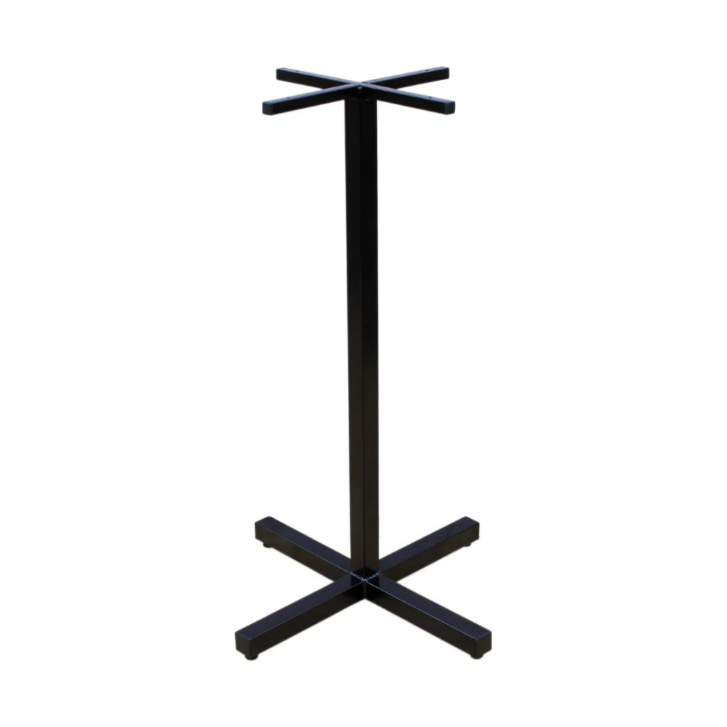 Pé Base de Mesa Bistrô Pub 73cm Altura Preto Aço Reforçado com Nivelador de Piso