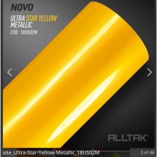 ADESIVO, ENVELOPAMENTO, PLOTER, AUTOMOTIVA, CARRO,DECORATIVO  ALLTAK ULTRA STAR YELOW