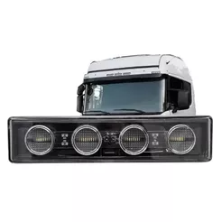 Lanterna Tapa Sol Delimitadora LED Bivolt 4 LED'S Branco Para Scania S4 S5 PGR 1798980 2035104
