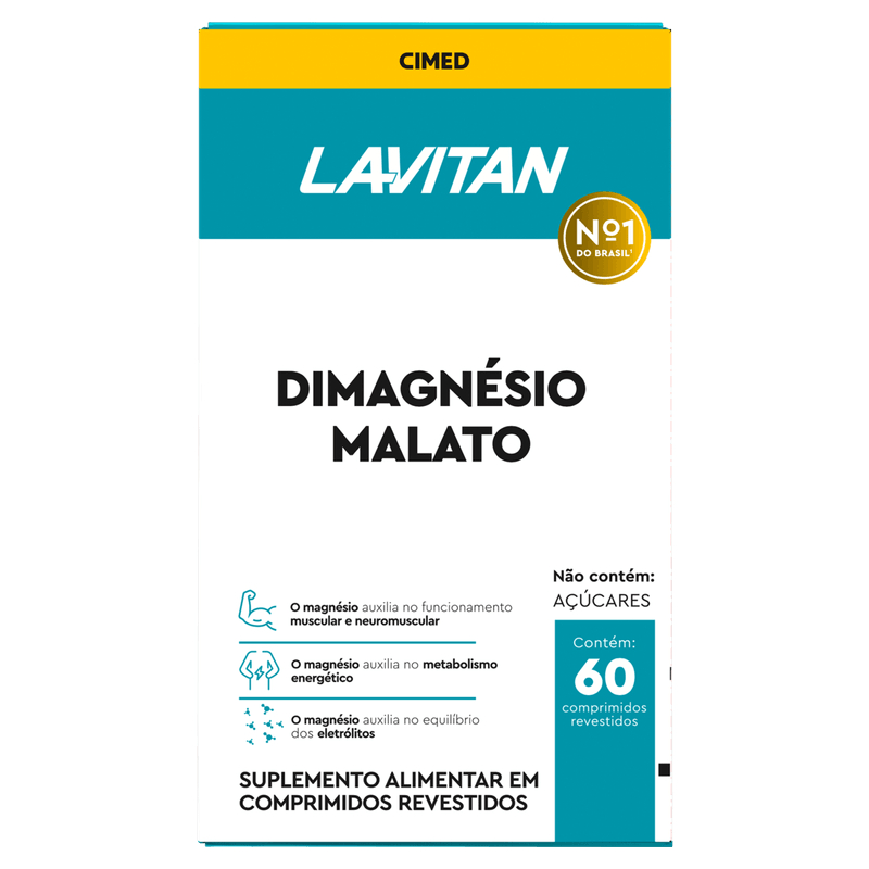 Lavitan Di-Magnésio Malato 60 Comprimidos em Oferta na Shopee