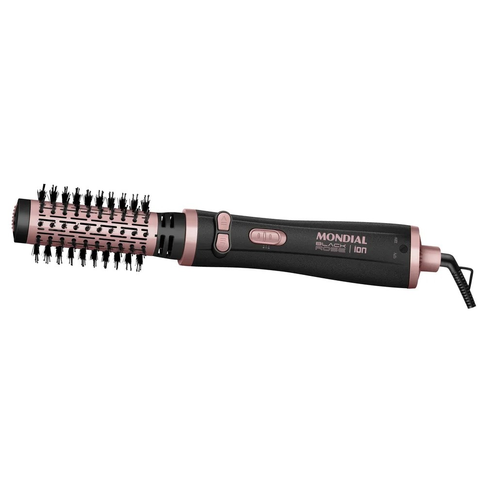 Escova Rotativa Secadora Mondial 1200w Erb-01 Black Rose