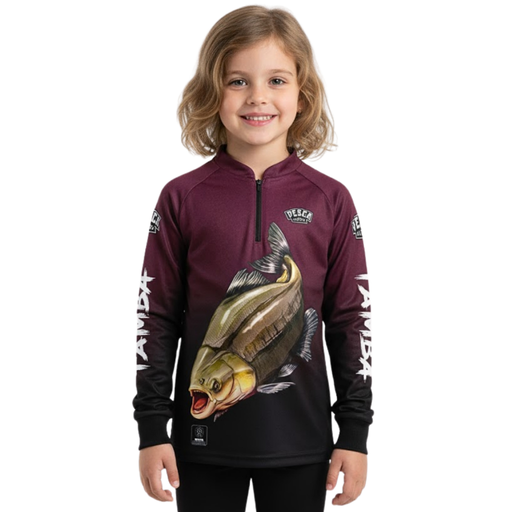 Camisa Camiseta Blusa de Pesca Tamba Infantil Menina com Proteção Solar uv50 em Oferta na Shopee
