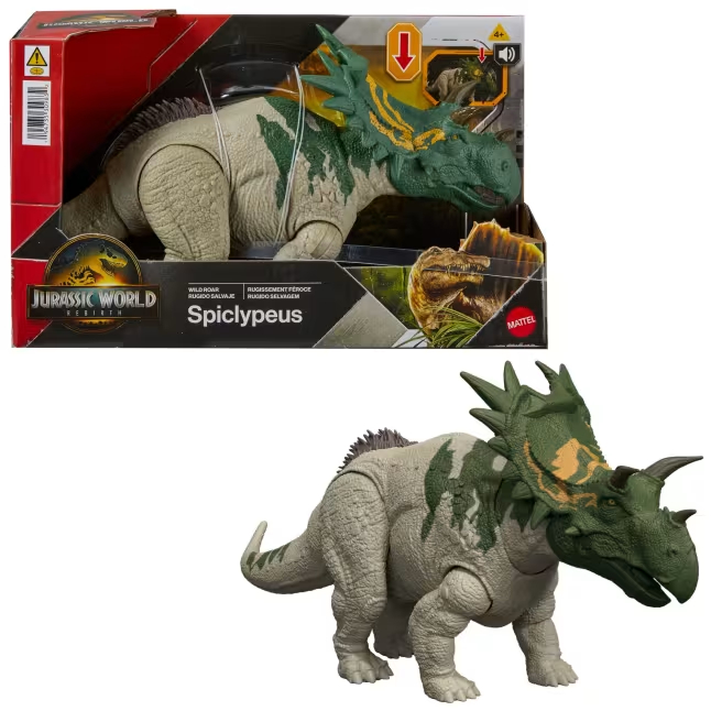 Jurassic World Dinossauro de Brinquedo Rebirth Rugido Selvagem Spiclypeus - Mattel Jgb89