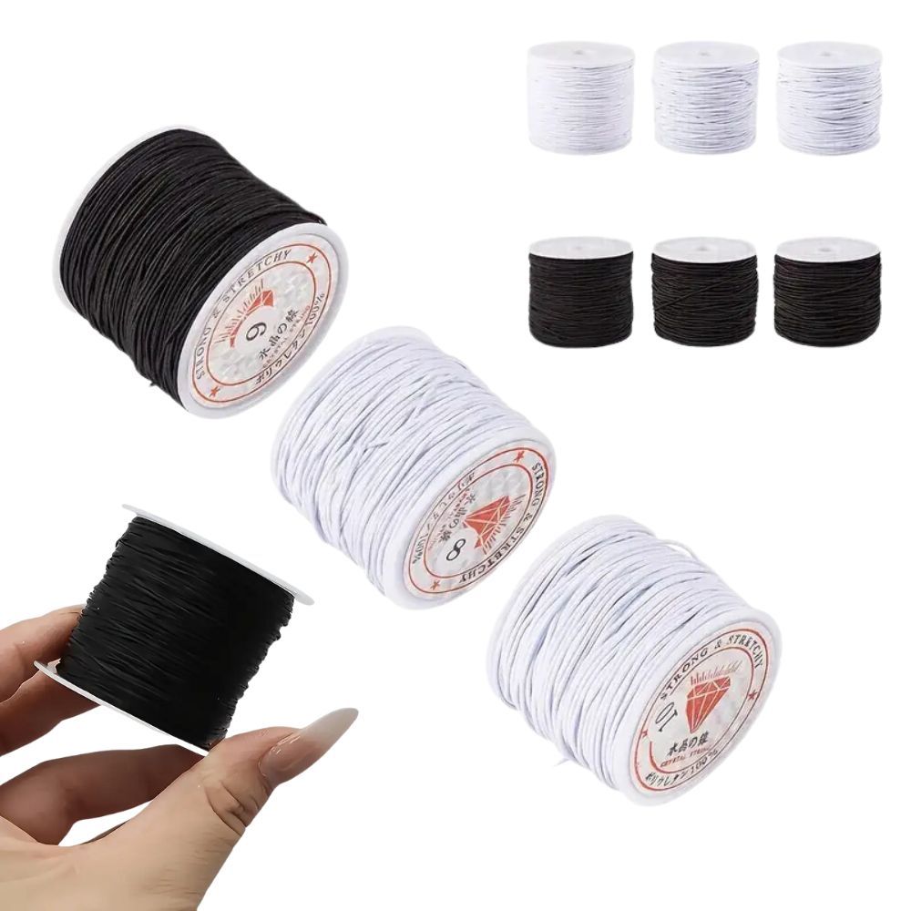 FIO DE SILICONE P/ MIÇANGAS IDEAL EM PULSEIRAS COLAR TERÇO E ARTESANATO