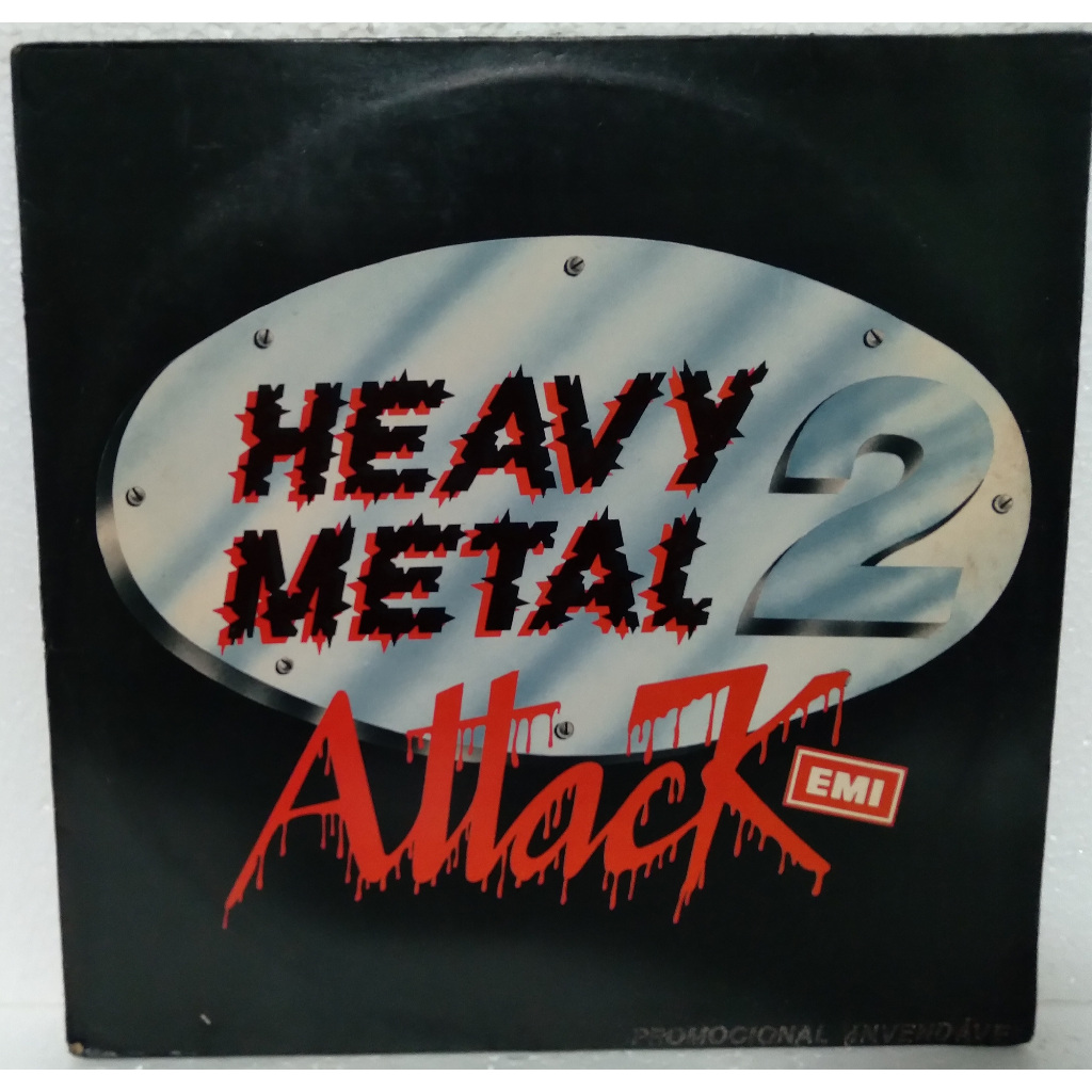 Lp - Heavy Metal Attack - Iron Maiden, Deep Purple, Wasp, Icon, Helix - 1985