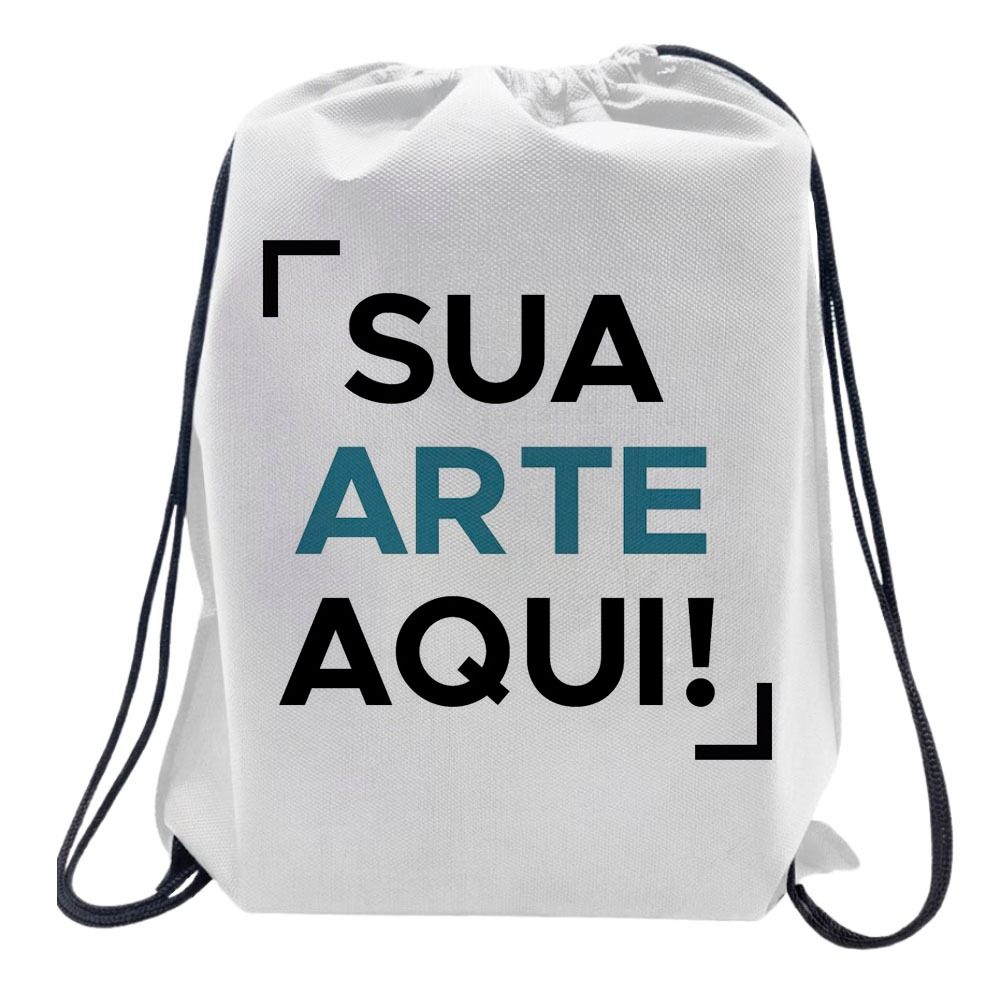 Mochila Saco Personalizada com Cordão Ajustavel