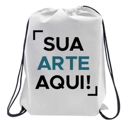 Mochila Saco Personalizada com Cordão Ajustavel