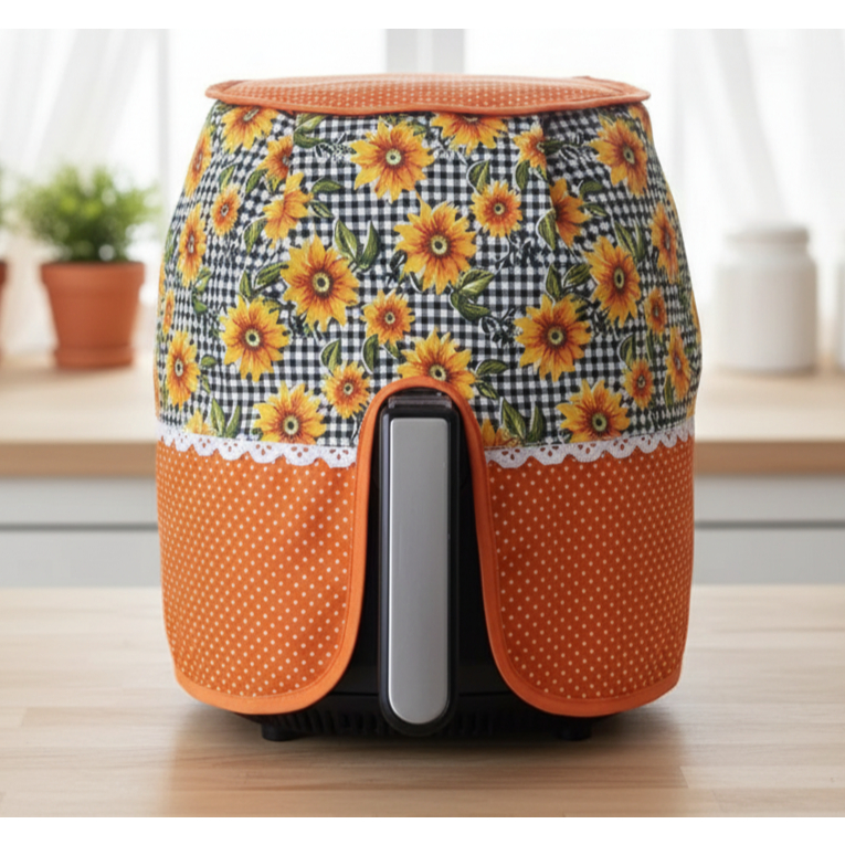 Capa para Air Fryer Renda Fritadeira Elétrica 5,5L e 4,0L Protetora Panela Cozinha Airfryer Cozinha