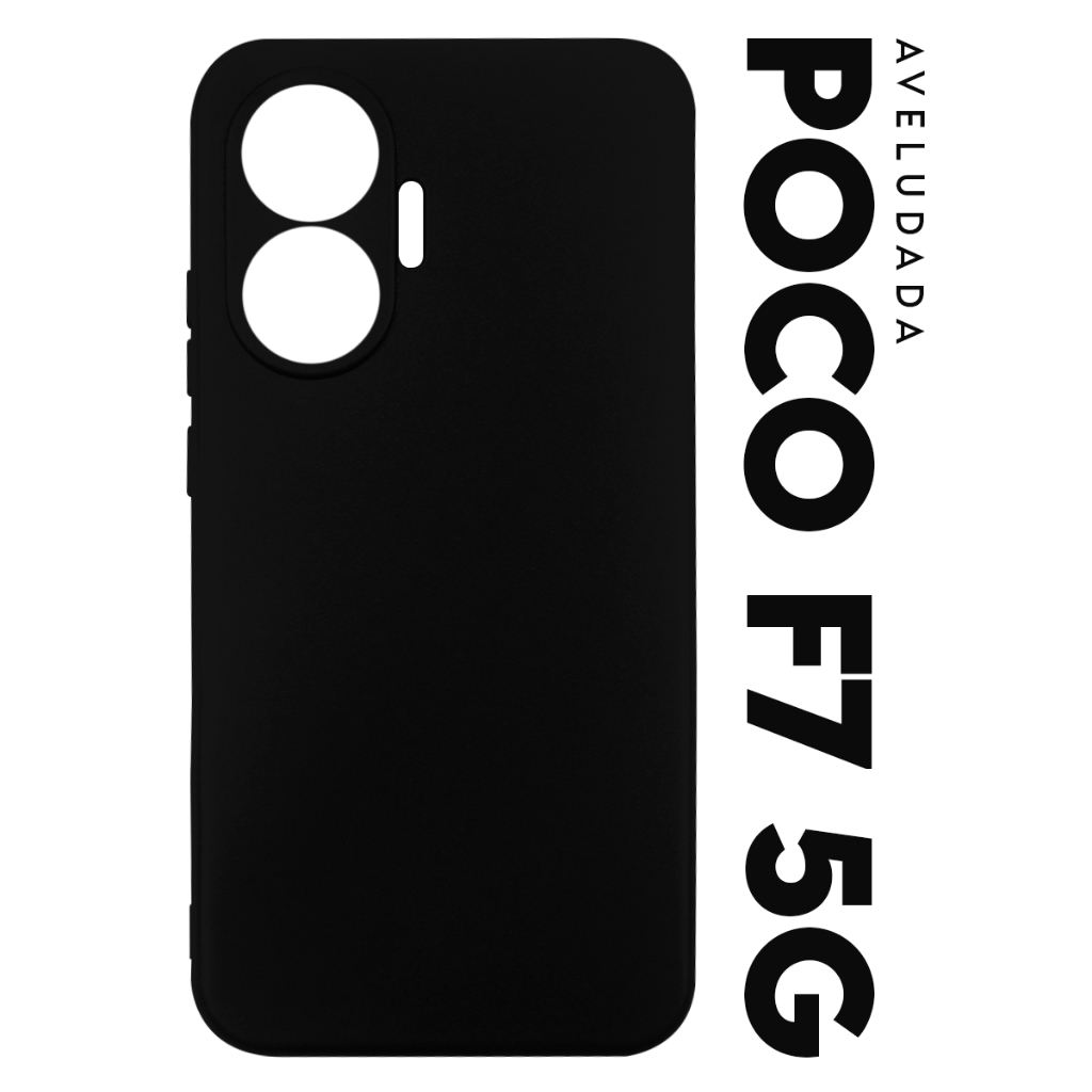 Capa Capinha Case Premium Silicone Aveludada Veludo Cover Xiaomi Poco F7 5g tela 6.83 pol