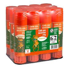 ✨Cola Escolar em Bastão 21g – Kit com 12 Unidades | Leo&Leo em Oferta na Shopee