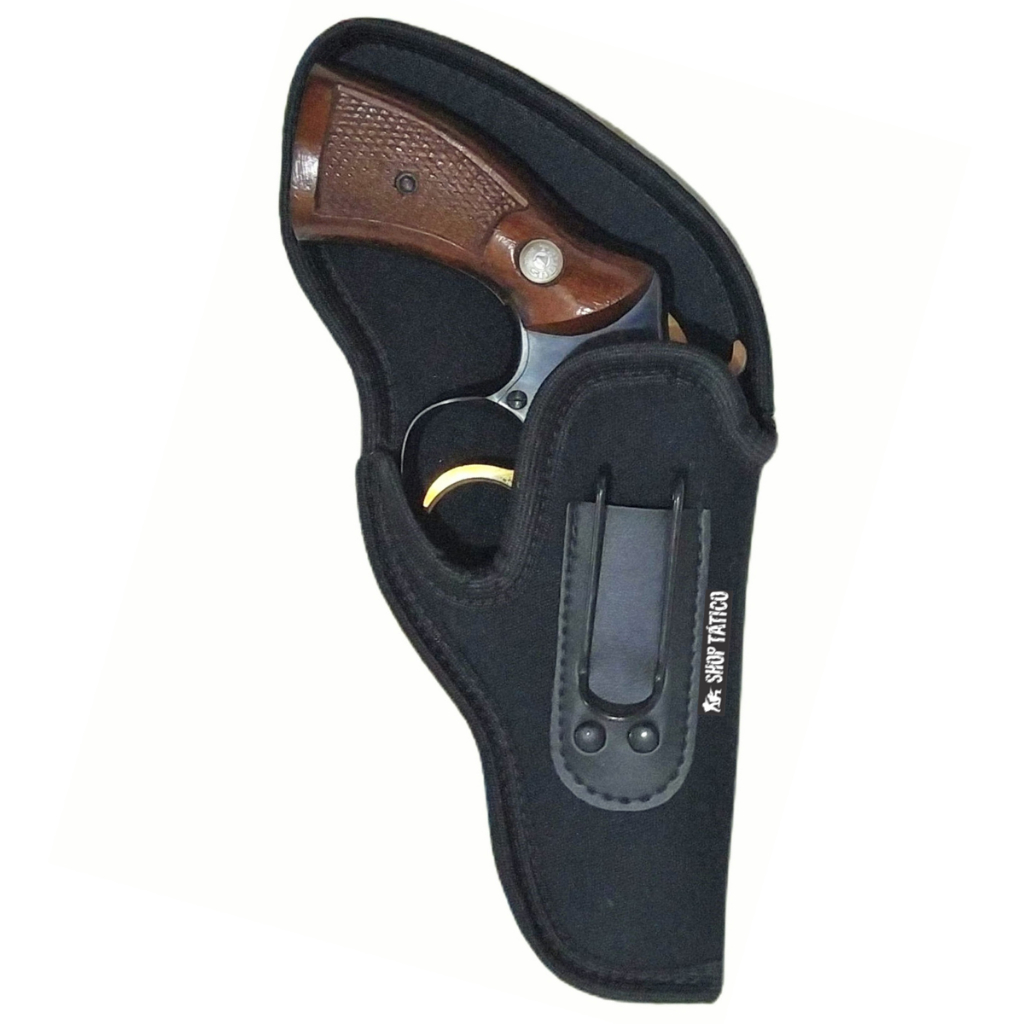 Coldre Neoprene Revolver 38 3 Polegadas 6 Tiros Uso Velado