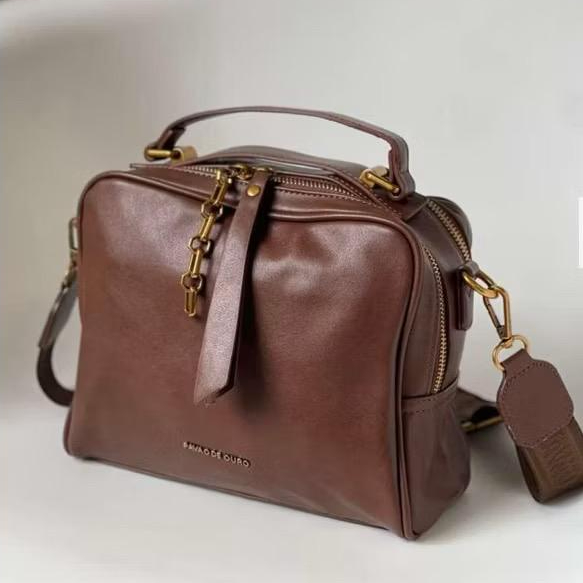 Bolsa Feminina Pavão de Ouro Original Lançamento Transversal Com Divisórias em Oferta na Shopee