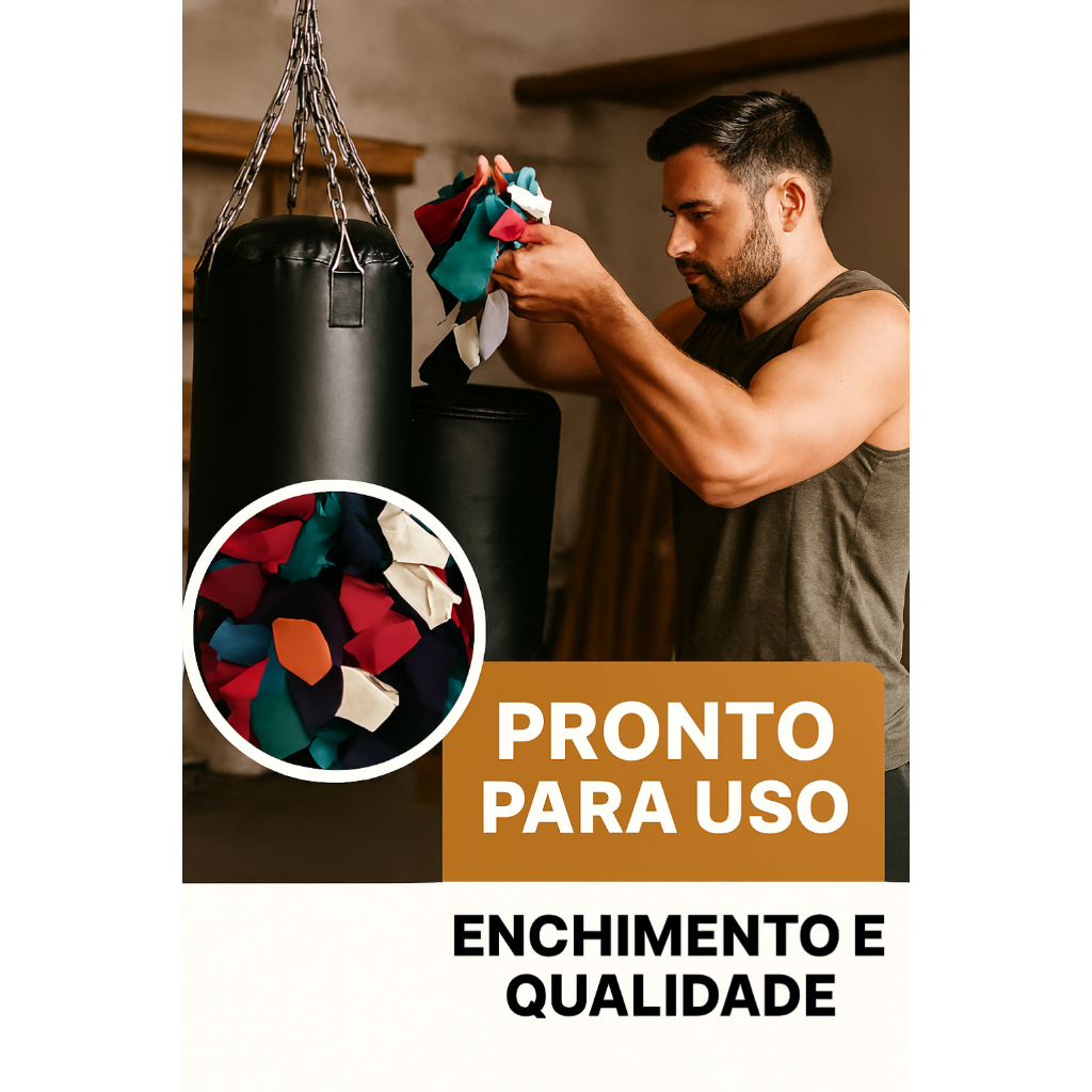 Retalhos Premium para Enchimento Almofadas e Sacos de Pancada Zero Papel