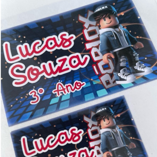 Etiquetas Escolares Roblox, Voltas às aulas, material escolar. em Oferta na Shopee
