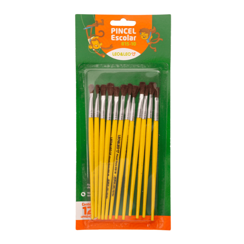Kit Pincel Escolar Para Pintura Em Guache Varios Kits em Oferta na Shopee