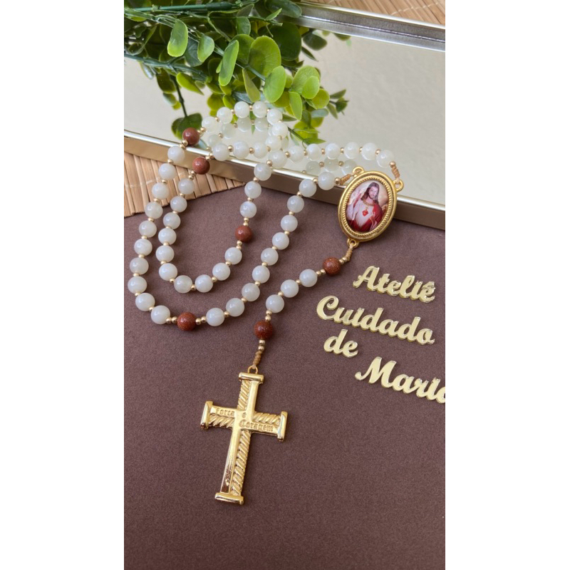 Terço Sagrado Coração de Jesus - Terço Católico - Rosário - Oração - Fé - Jesus - Maria - Nossa Senhora