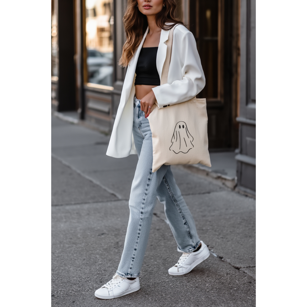 Ecobag Algodão Cru 100% Bolsa Ecológica Reutilizável Sustentável Tecido 160g Personalizada DTF Sacola Resistente Desenho