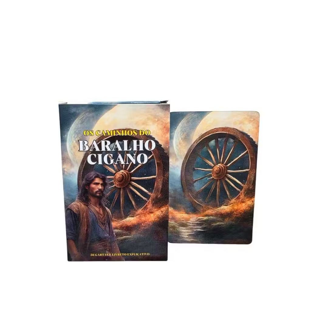 Baralho Cigano Lenormand 36 Cartas 100% Plastificado Manual Digital E Fisico Lançamento Os Caminhos do Baralho Cigano