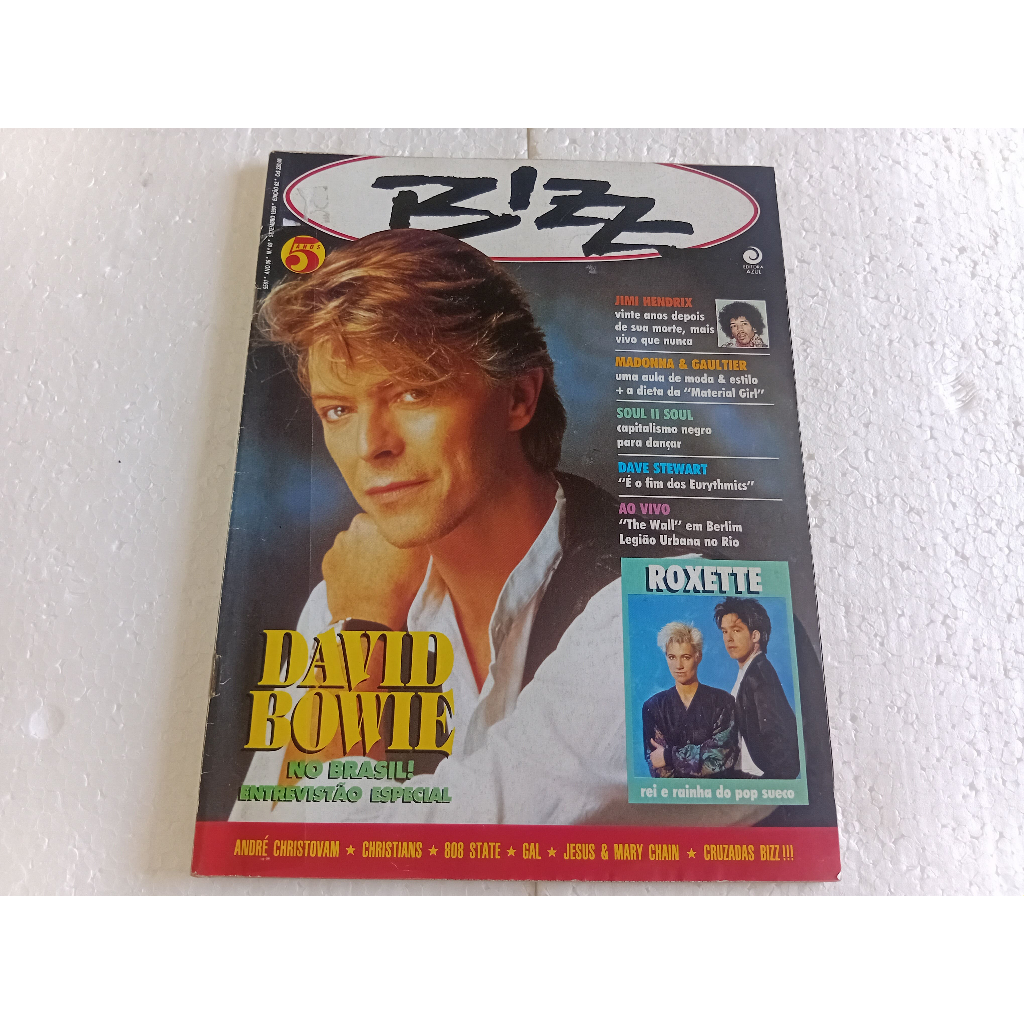 revista bizz nº 62 setembro de 1990 david bowie otimo estado paginas e capa