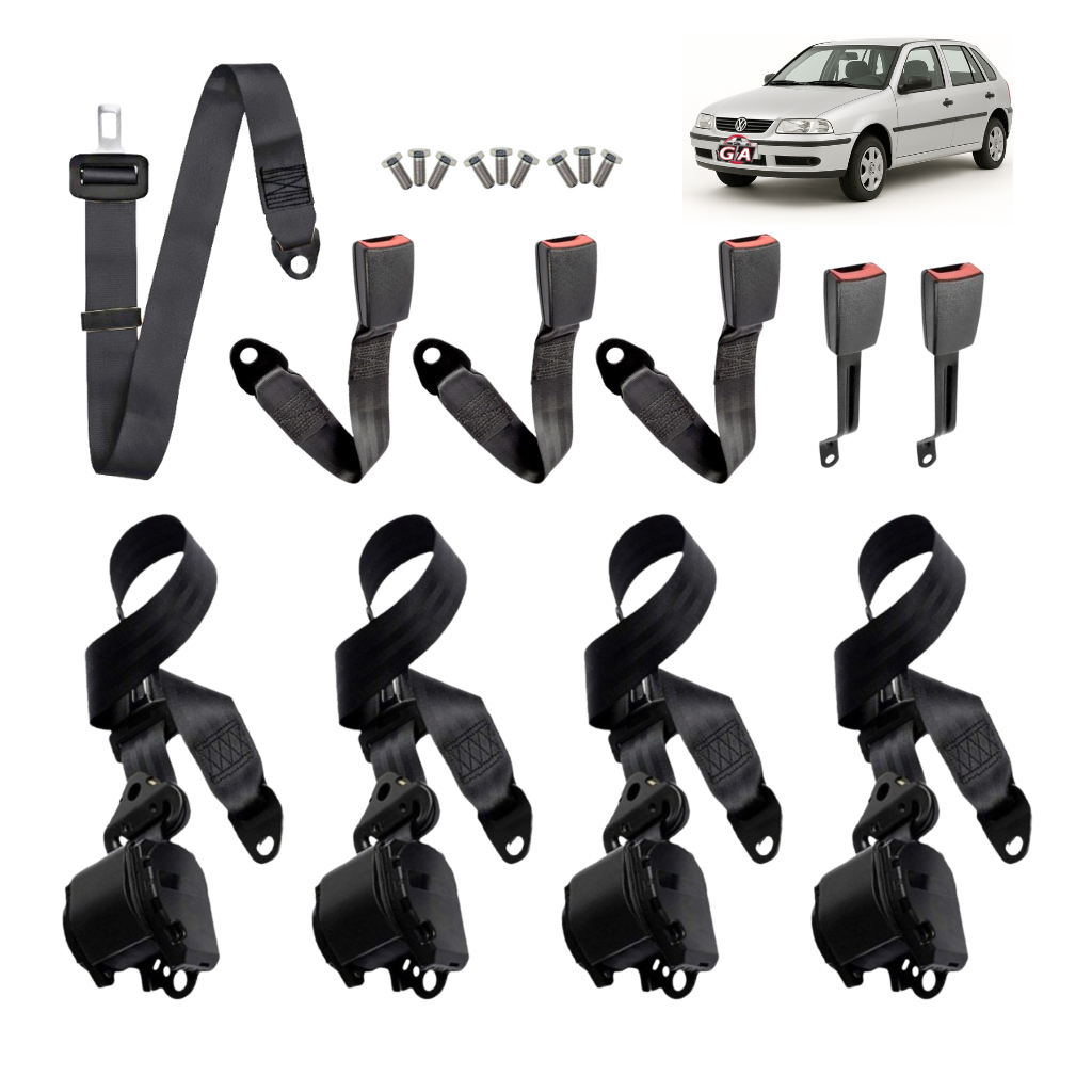 kit cinto de segurança 4 retráteis 3 pontos 1 abdominal 2 pontos universal completo gol vw kit cinto de segurança 4 retráteis 3 pontos 1 abdominal 2 pontos universal completo gol vw