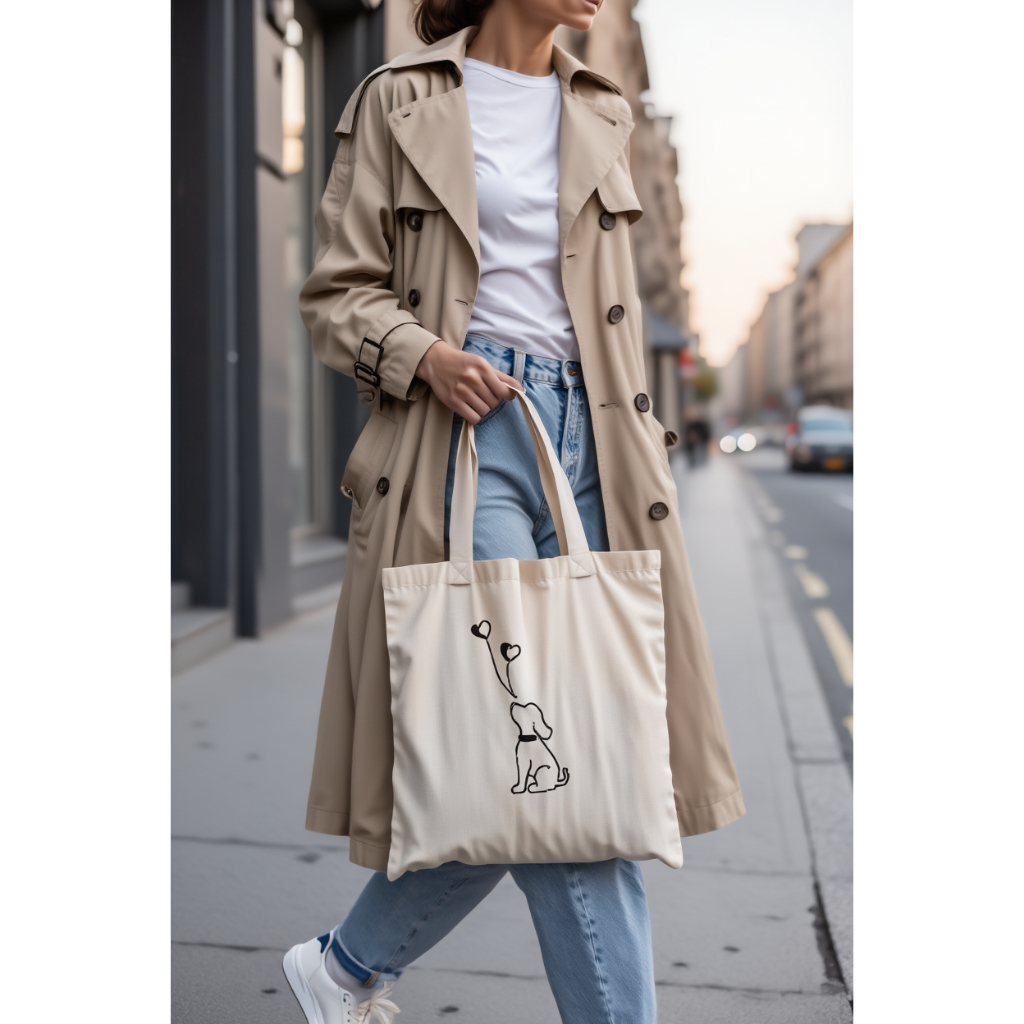 Ecobag Algodão Cru 100% Bolsa Ecológica Reutilizável Sustentável Tecido 160g Personalizada DTF Sacola Resistente Desenho