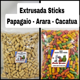 Sticks - ração extrusada Papagaio - Arara e Cacatua ação extrusada Papagaio - Arara e Cacatua 1kg em Oferta na Shopee
