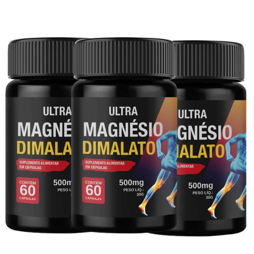MAGNÉSIO DIMALATO 500MG SUPLEMENTO PURO E CONCENTRADO DE ALTA ABSORÇÃO - ENVIO IMEDIATO em Oferta na Shopee