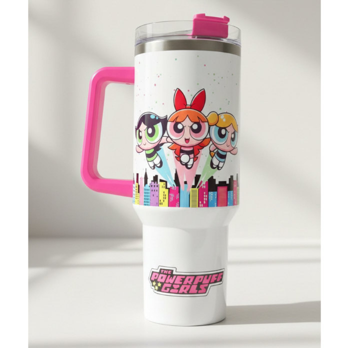 copão copo térmico personalizado - Meninas Super Poderosas - com seu nome -1200ml