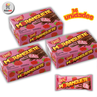 Kit Bel Moranguete – 3 Caixas com 12 Unidades de 9g – Bombom de Chocolate com Recheio de Morango em Oferta na Shopee