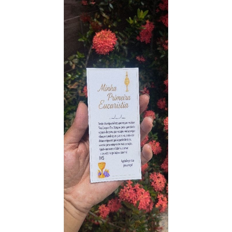 🕊️ Lembrancinha Primeira Eucaristia – Personalizada
