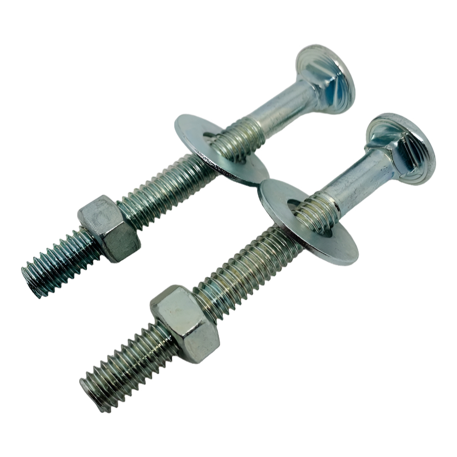 Kit 200 Pçs Parafuso Frances 5/16x 3.1/2 C/porca E Arruelas