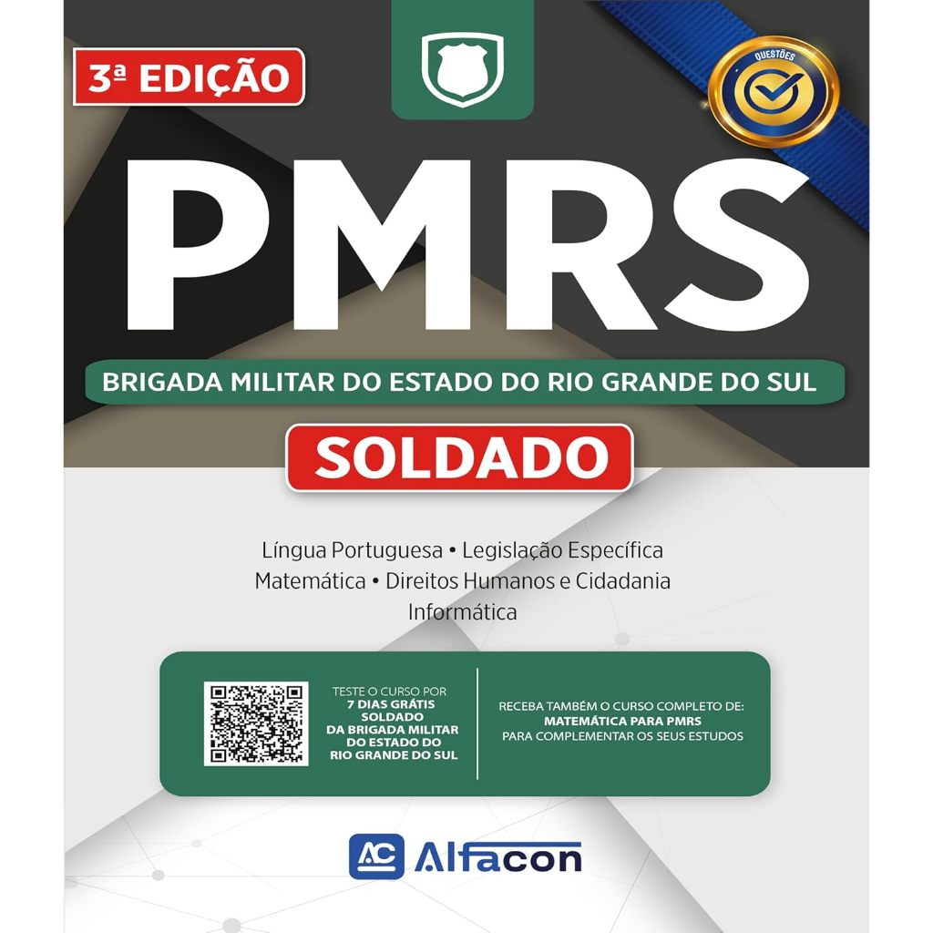 Livro - PMRS - Soldado da Brigada Militar do Estado do Rio Grande do Sul - 3ª Edição