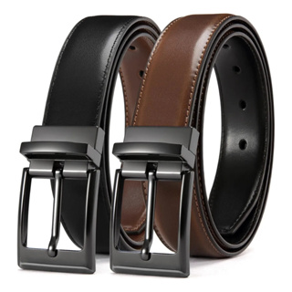 Cinto Masculino Dupla Face Couro Sintético - Social - Esporte Fino Com Fivela Giratória em Oferta na Shopee