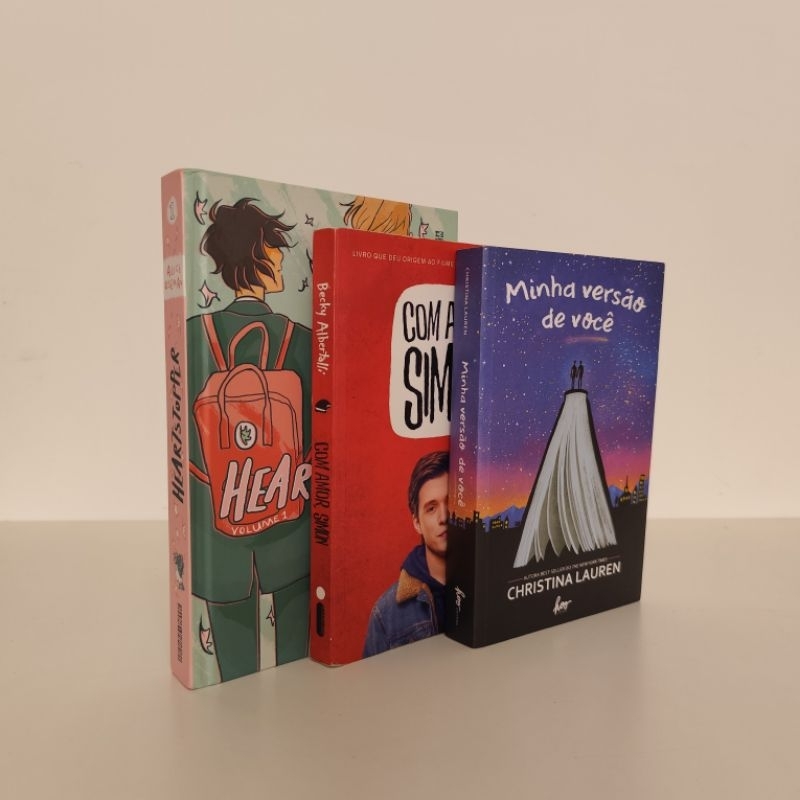 Desapego de livros heartstoper - com amor Simon - minha versão de você
